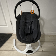 Skip Hop Infant Baby Bouncer Seat w/ Music Vibration, Portable, Black/White