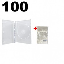 100 STANDARD SUPER Clear Single DVD Cases  100 OPP Bags