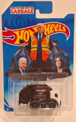  Hot Wheels Trash Truck {TRUMP 2024 TAKE AMERICA BACK} ''Custom''