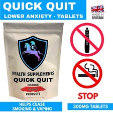 Quick Quit Stop Cessation Aid Pills Naturally Reduce Anxiety Tablets No Nicotine