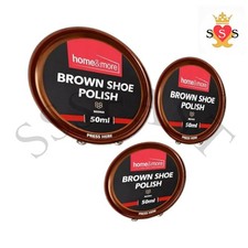 3pk Brown Shoe Polish 150ml - Beeswax & Carnauba Wax Cream-EACH 21.00 per litre