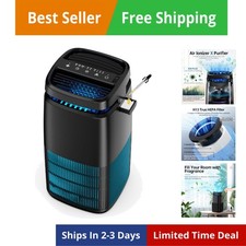 4-in-1 Air Purifiers for Home, Air Ionizer Negative Ion Generator, H13 HEPA F...