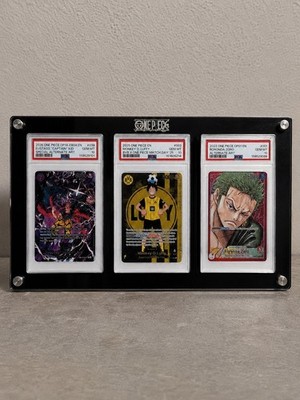 3er Acryl Rahmen Case One Piece - Für Luffy Zoro Nami Serial Gold Manga Slaps 
