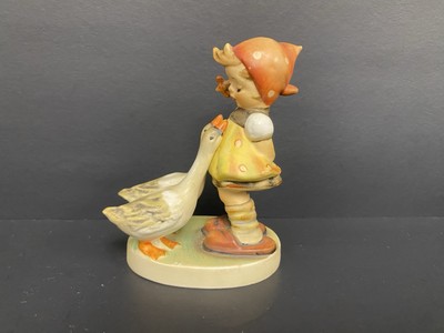 Vintage Goebel Hummel German Figurine #47-3/0 Goose Girl w Geese 4''  TMK-5