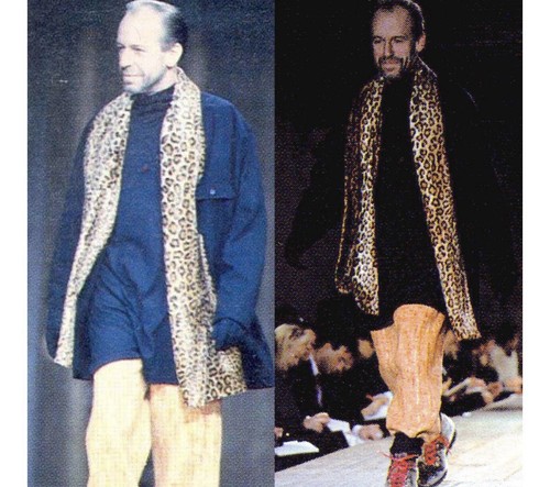 Yohji Yamamoto Pour Homme, Vintage AW92 1992 90s Leopard Yohji Yamamoto Homme Wool Coat Size M