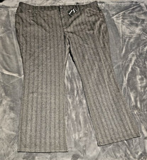 Simply Vera Verawang Grey & Black Dress Pants Womens SIze 3XL