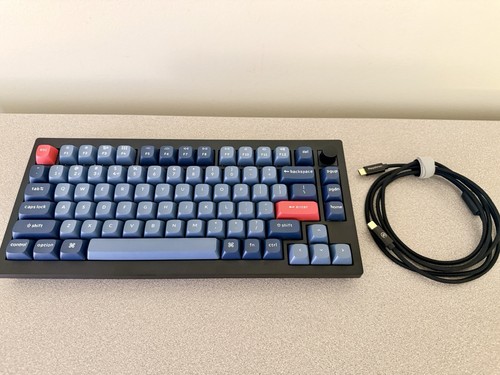 Keychron V1 75% Mechanical Keyboard w/ Knob RGB Hot Swappable USB-C