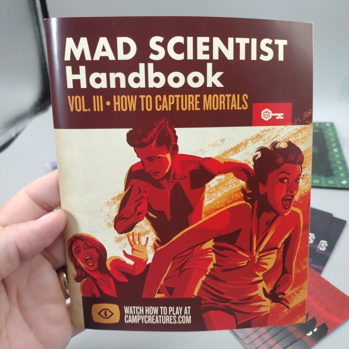 Campy Creatures Ghoulish Game of Deduction Bluffing Board Game MISSING 1 CARD