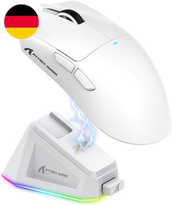 ATTACK SHARK X11 Gaming Mouse Mit Magnetic Charging Dock, Pixart PAW3311 Gaming 