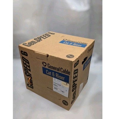 General Cable GenSPEED 6 CAT 6 Cable 23 AWG CMP  Blue 1000FT / FREE SHIPPING