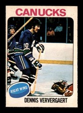 1975 O-Pee-Chee NHL #42 Dennis Ververgaert EXMT/EXMT+ X3614013