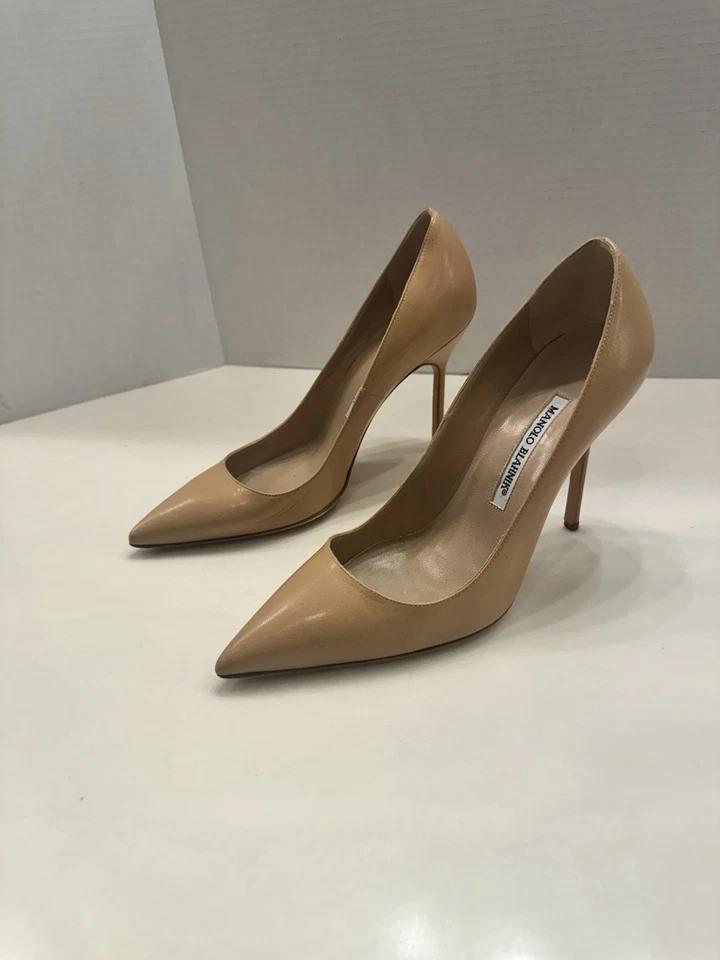 Tacones Manolo Blahnik nude para mujer talla 39 Foto 4 de 4