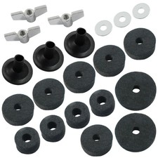 Piutouyar 21 Pcs Black Cymbal Replacement Accessories Set, Cymbal Stand Felts...