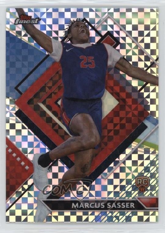 2023 Topps Finest Rare Checkerboard Refractor Marcus Sasser #290 Rookie RC 8d2
