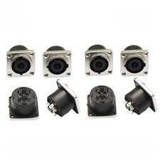 8 X Speakon Loudspeaker 8 Pole Panel Connector For Neutrik NL8MPR