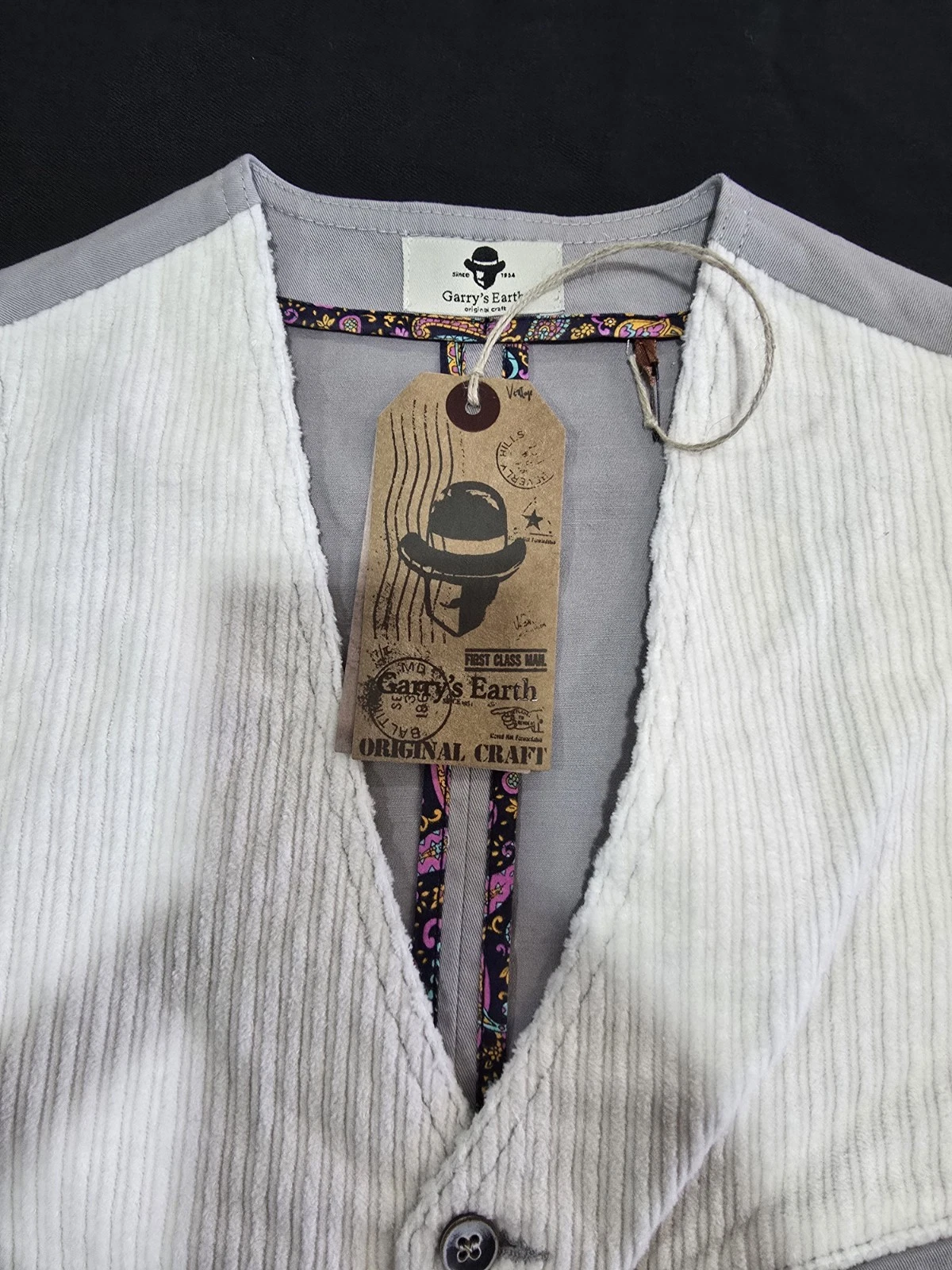 Garry's Earth Vest Handcrafted Made In Italy Size M Cod.32 - product detail image 8