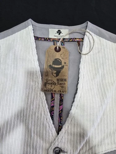 Garry's Earth Vest Handcrafted Made In Italy Size M Cod.32 image 8