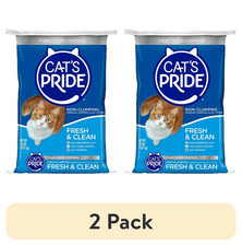 (2 Pack)  Fresh & Clean Scented Non-Clumping Cat Litter, 20-Pound Ba 0.52 per pound