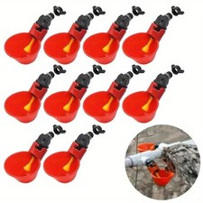 Poultry Water Drinking Cups Chicken Hen Plastic Automatic Drinker Feeder