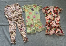 Toddler Girls 3T POSH PEANUT Pajamas•2 Short Pants•1 Long Sleeve/Long Pants