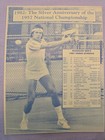 1982 Michigan Wolverines Men's Tennis Media Guide Michael Leech Mark Mees — photo 2
