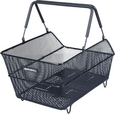 Schwarzer Fahrradkorb des NX-Systems mit MIK Racktime Basil Cento Multi 