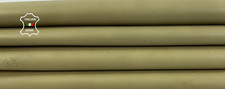 WHEAT YELLOWISH BEIGE ROUGH Thick Strong Goat Leather 2 skins 12 sqf 1.1mm Z232