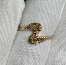 Vintage 10k Yellow Gold Openwork Filigree Byp...