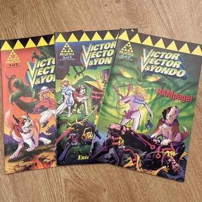 Victor Vector & Yondo 3 Issue Limited Series Ken Steacy Fractal Comics 1994
