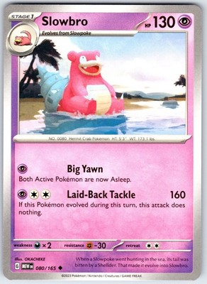 Slowbro Uncommon SV: Scarlet & Violet 151 080/165 NM