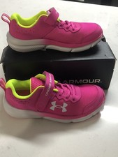 Under Armour Girls 3Y GPS Assert 10 Sneakers Pink Rose NEW
