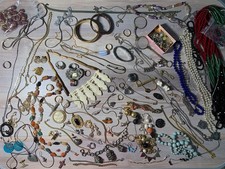 Mode Schmuck Konvolut Sammlung Lot Basteln Vintage Gebraucht Defekt Schrott VII