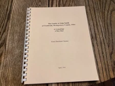 John Smith Family Trotwood Montgomery County Ohio OH Genealogy 1750-1964 History