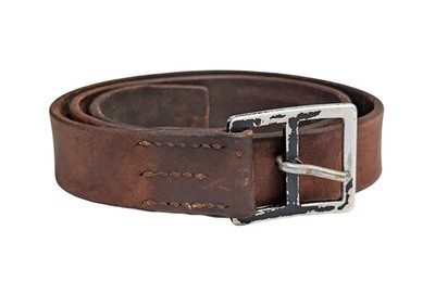 80s Swiss Army Leather Field & Dress Belt - 100cm Waist 30-34