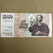 Iceland 1000 Kronur 2001