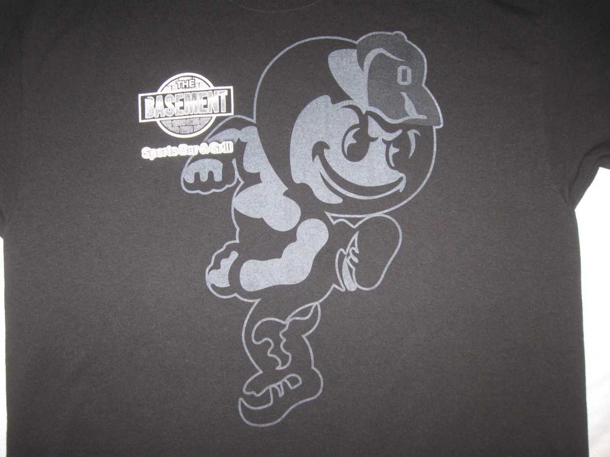 THE BASEMENT Sports Bar & Grill Northeast Ohio t Shirt Men's XL OSU CAVS BROWNS View 3