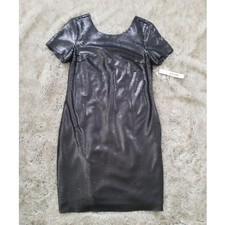 DKNYC Sequin Little Black Dress Size 8