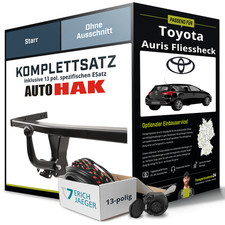 Für TOYOTA Auris Fliessheck Typ E15 Anhängerkupplung starr +eSatz 13pol 07- AHK