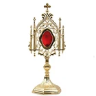 Monstrance reliquary 35cm home altar Golden reliquary holder New 2846