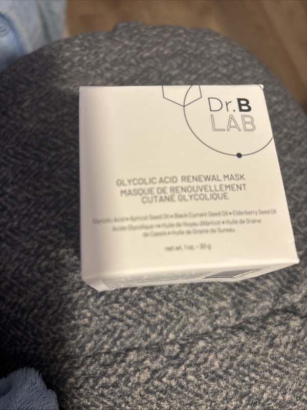 Dr. B Lab Glycolic Acid Renewal Mask 1oz Refines Skin Texture! Free Ship!