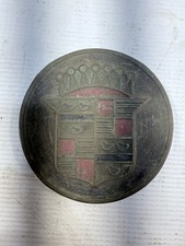 Vintage Cadillac LaSalle Emblem Hub Cap Center Crest Badge OEM 1930s–1940s