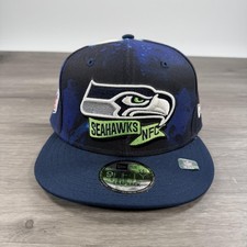 Seattle Seahawks Hat Cap Snap Back Ink One Size NFL Football 9FIFTY New Era