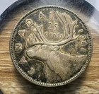 1941 Canada Twenty-Five Cents - Actual Silver Coin Shown - Free Shipping INV#613