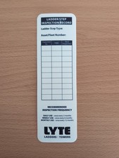Lyte Ladder Step Inspection Tag