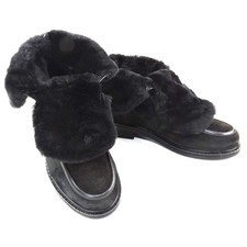 PAOLA FABIANI 🇮🇹 STIVALETTI INVERNALI DONNA NERI MORBIDI SCAMOSCIATI E PELLICCIA DI AGNELLO COMFORT