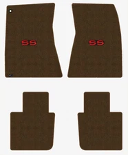 Lloyd Luxe Front & Rear Carpet Mats for '68-69 Chevy Malibu w/Red on Black SS