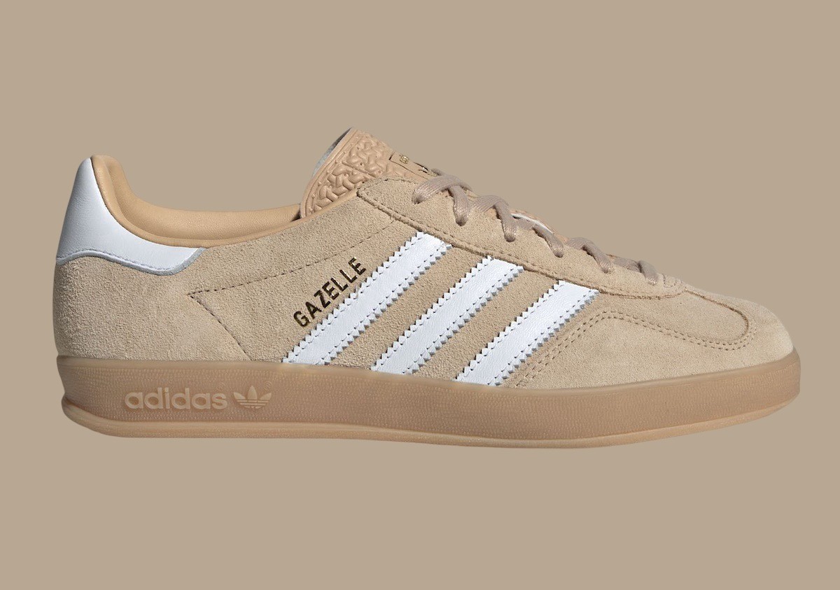 Adidas Gazelle Indoor Magic Beige Womens Cream Sports Sneaker IH5482