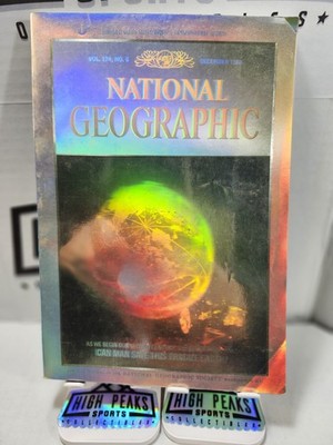 National Geographic Magazine December 1988: Earth Hologram Cover - No Map Insert