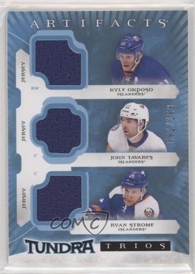 2015 Artifacts Tundra Trios Blue 91/199 Kyle Okposo John Tavares Ryan Strome j2i