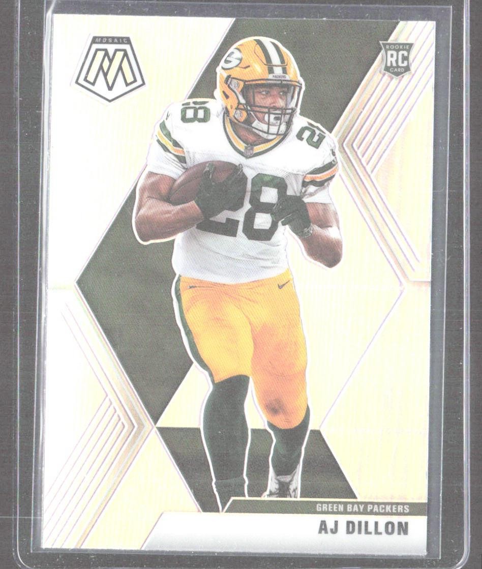 2020 Panini Mosaic #226 AJ Dillon Prizm Silver - Packers